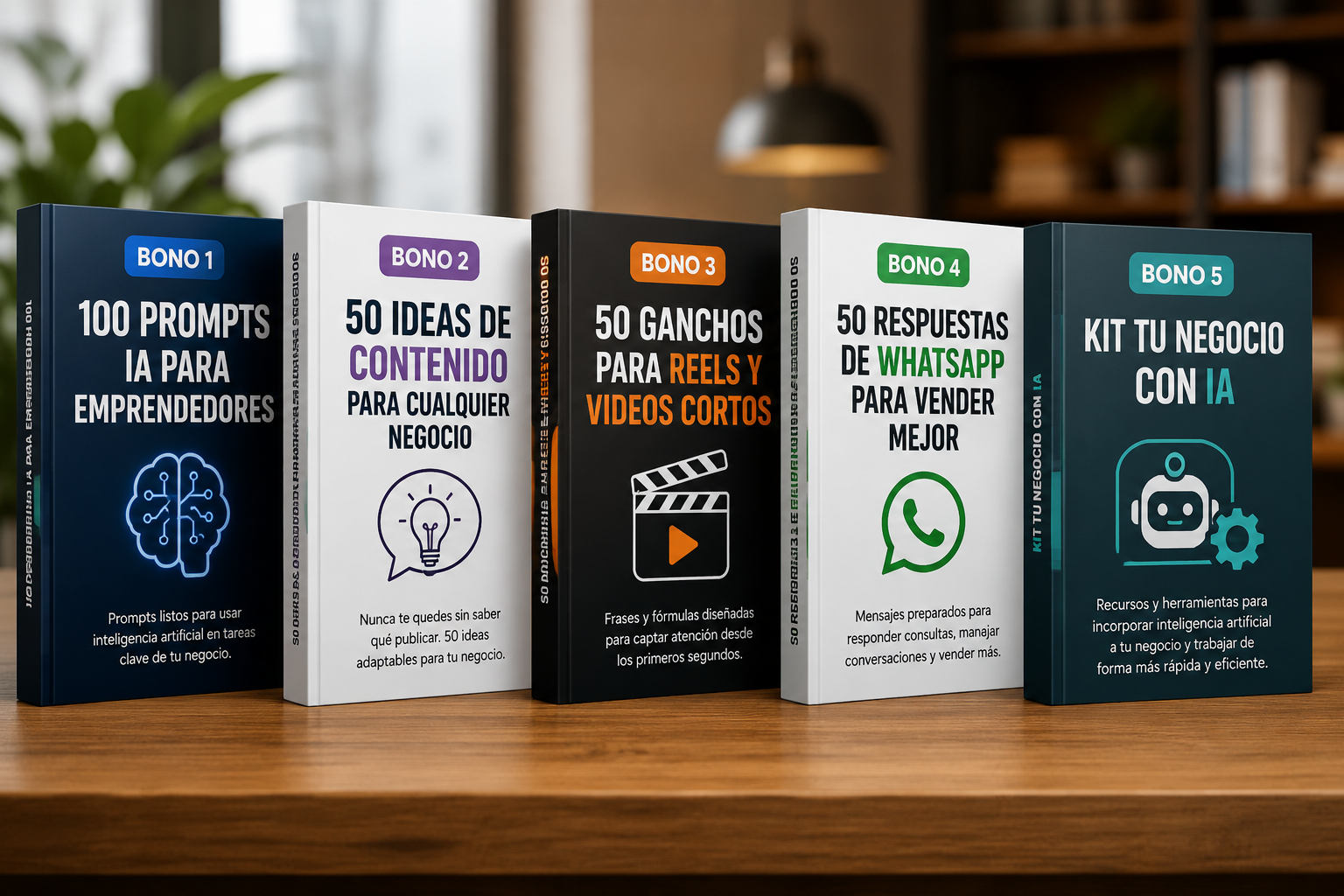 Cinco bonos Activa tu Negocio