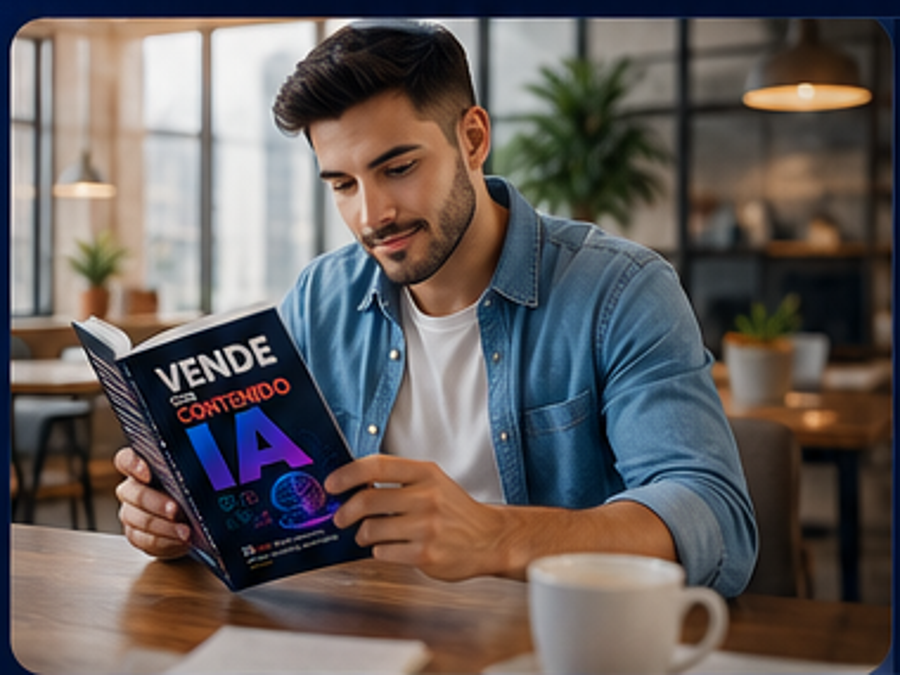 Persona leyendo Vende con Contenido IA